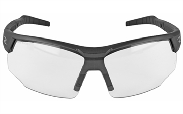 Picture of Radians Skybow Glasses, Ballistic Rated, Flexible Temple Tips, Rubberized Nosepiece, Single Lens, Grey/Clear SB0110CS