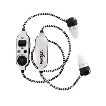 Picture of RADIANS VERTEX CORDED ELECTRONIC EARBUDS WITH BLUETOOTH SILVER/BLACK VXBTAC10 VX-BTAC10