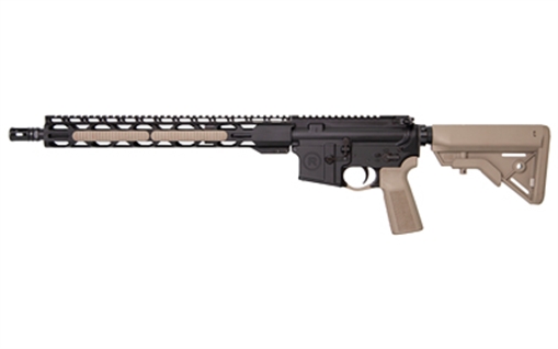 Picture of Radical Firearms RF-15, Semi-Automatic, AR, 300 Blackout, 16" Barrel, 1:8" Twist, 15" RPR MLOK Handguard, Anodized Finish, Black, Flat Dark Earth B5 Pistol Grip and B5 Stock, 1 Magazine, 30 Rounds FR16-300HBAR-15RPR-FDE