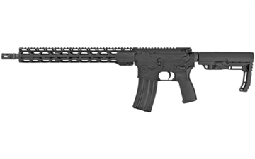 Picture of Radical Firearms RF-15, Semi-automatic, AR, 223REM/556NATO, 16" Barrel, A2 Flash Hider, Black Anodized Finish, 15" RPR Rail with MLOK, MFT EPG16V2 Pistol Grip and Minimalist Stock, 30Rd RF01590 FR16556SOC15RPRMFT