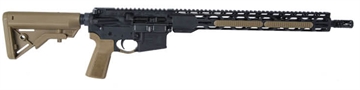 Picture of Radical Firearms RF-15, Semi-Automatic, AR, 223 Remington/556NATO, 16" Barrel, 1:7" Twist, 15" RPR MLOK Handguard, Anodized Finish, Black, Coyote Brown B5 Pistol Grip and B5 Stock, 1 Magazine, 30 Rounds FR16-5.56SOC-15RPR-CB