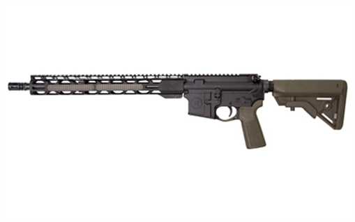 Picture of Radical Firearms RF-15, Semi-Automatic, AR, 223 Remington/556NATO, 16" Barrel, 1:7" Twist, 15" RPR MLOK Handguard, Anodized Finish, Black, Olive Drab Green B5 Pistol Grip and B5 Stock, 1 Magazine, 30 Rounds FR16-5.56SOC-15RPR-ODG