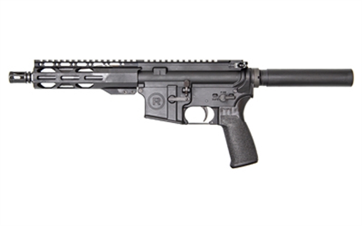 Picture of Radical Firearms RF-15, Semi-automatic, AR Pistol, 223 Remington/556NATO, 7.5" M4 Profile Threaded Barrel, Anodized Finish, Black, Pistol Length Gas System, A2 Flash Hider, MFT Engage V2 Grip, 7" M-LOK Handguard, 30 Rounds, 1 Magazine RF00133 FP75556M47RPR