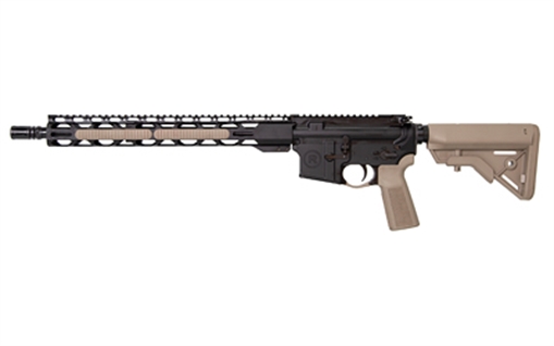 Picture of Radical Firearms RF-15, Semi-Automatic, AR, 7.62x39mm, 16" Barrel, 1:10" Twist, 15" RPR MLOK Handguard, Anodized Finish, Black, Flat Dark Earth B5 Pistol Grip and B5 Stock, 1 Magazine, 10 Rounds -FDE FR16-7.62X39HBAR-15RPR