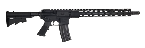Picture of Radical Firearms Forged AR15 Rifle - Black | .300 BLK | 16" Barrel | 15" Free Float M-LOK Thin Rail | CAR-15 Style Stock FR16-300HBAR-15RPR-CAR