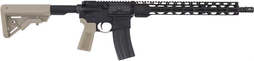 Picture of Radical Firearms RF-15, Semi-Automatic, AR, 223 Remington/556NATO, 16" Barrel, 1:7" Twist, 15" RPR MLOK Handguard, Anodized Finish, Black, Flat Dark Earth B5 Pistol Grip and B5 Stock, 1 Magazine, 30 Rounds FR16-5.56SOC-15RPR-FDE