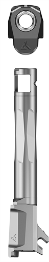 Picture of Radian Weapons RAMJET 3.7" Fluted Barrel with AFTERBURNER Muzzle Brake, 9MM, Radianite Finish, Black/Gray, INTRA-LOK Mounting System, Fits Sig Sauer P365 R0877