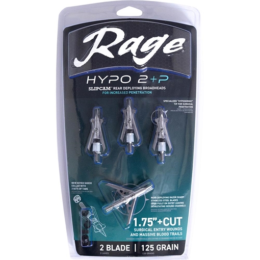 Picture of Rage Rage Hypo 2 Crossbow Broadheads 125 gr. 2 in. 4 pk. R60004