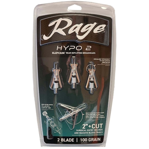 Picture of Rage Rage Hypo 2 Series Broadheads 100 gr. 2 in. 4 pk. R60001