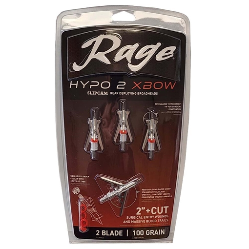 Picture of Rage Rage Hypo 2 Series Broadheads 125 gr. 2 in. 4 pk. R60003 R60002
