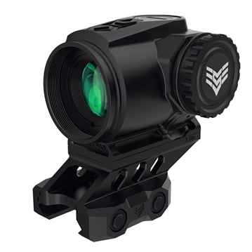 Picture of Swampfox Optics  Raider Micro Prism Black 1x 20mm Tube Bullet Rise Compensation Reticle Green Laser  RMPS120-GB