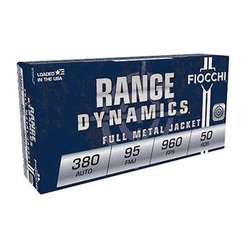Picture of Fiocchi Ammunition Centerfire Pistol, 380ACP, 95 Grain, FullMetal Jacket, 50 Round Box 380AP