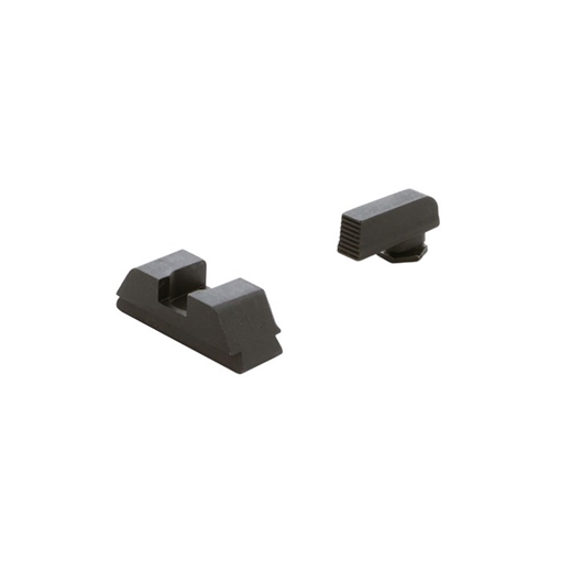Picture of AmeriGlo Defoor, Sight, Fits Glock 42 and 43, Black Serrated Front, Black Rear, Front/Rear GT-532