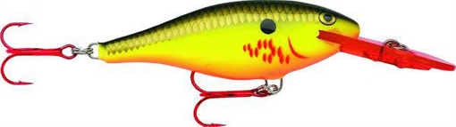 Picture of RAPALA SHAD RAP 05 BLEEDING HOT OLIVE SR05BHO