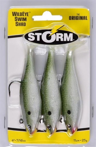 Picture of RAPALA WILDEYE SWIM SHAD 04 OLIVE SHAD WSS04OLSD