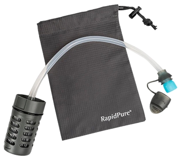 Picture of RapidPure Purifier + UltraLight Straw Black/Clear, 16" x 24" x 2.4", Includes Travel Pouch 01600105
