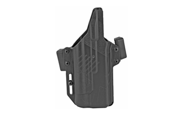 Picture of Raven Concealment Systems Perun LC OWB Holster, 1.5", Fits Gen5 Glock 17/19 With TLR-1 HL, Ambidextrous, Black, Nylon/Polymer PXG9TLR1HLM/5