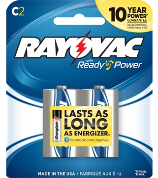 Picture of RAYOVAC BATTERY C HIGH ENERGY Alkaline Batteries 8142F