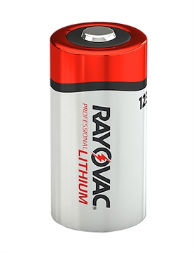 Picture of Rayovac 123A Lithium Silver/Red 3 Volts 1,500 mAh (2) Single Pack RL123A2