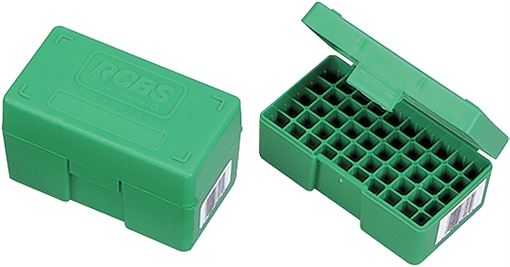 Picture of RCBS Ammo Box for Large Rifle Green Plastic 86903