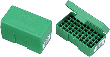 Picture of RCBS Ammo Box for Medium Pistol Green Plastic 86905