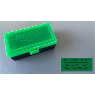 Picture of RCBS Impact Resistant Ammo Box .38 Special/.357 Magazine 86915