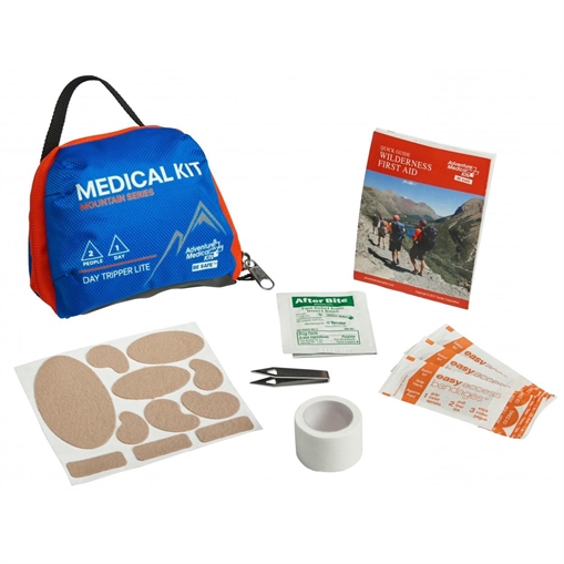 Picture of Adventure Medical Kits Mountain Day Tripper Lite Medical Kit Treats Injuries/Illnesses Water Resistant Blue 01001000