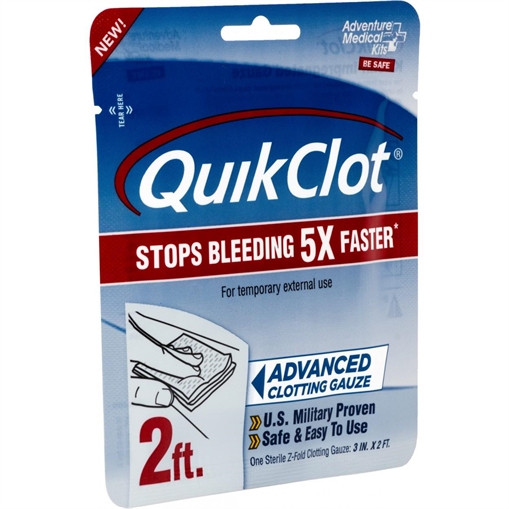 Picture of Adventure Medical Kits QuikClot Stop Bleeding White Clotting Gauze 50200025