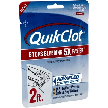Picture of Adventure Medical Kits QuikClot Stop Bleeding White Clotting Gauze 50200025