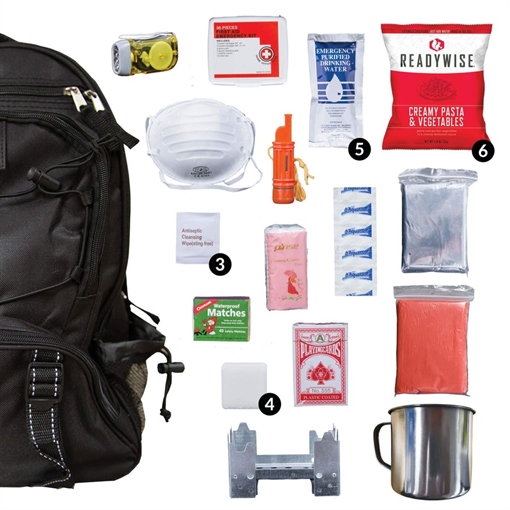 Picture of ReadyWise 64 Piece Survival Backpack - Black RW01-633GSG(BLACK)