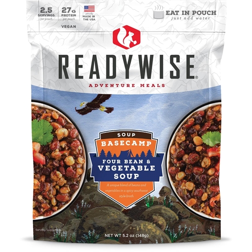 Picture of Readywise Basecamp Four Bean & Vegetable Soup- 5.2oz RW05-017
