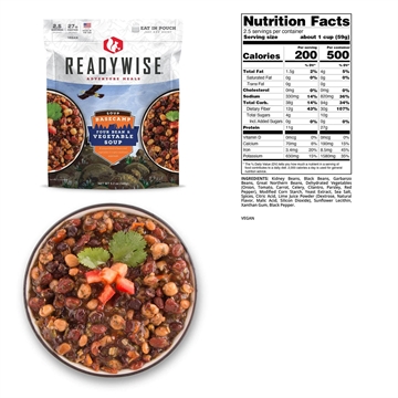 Picture of Readywise Basecamp Four Bean & Vegetable Soup- 5.2oz RW05-017
