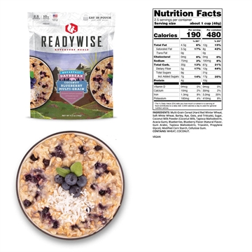 Picture of Readywise Daybreak Coconut Blueberry Multi-grain - 4.2 oz RW05-020