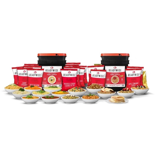 Picture of Readywise Long Term Emergency Food Supply with Breakfast Bucket and Entree Bucket 240 Servings RW40-40240