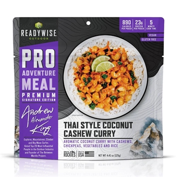 Picture of ReadyWise Outdoor Pro Meal Thai Coconut Cashew Curry Single Pouch RW03-193
