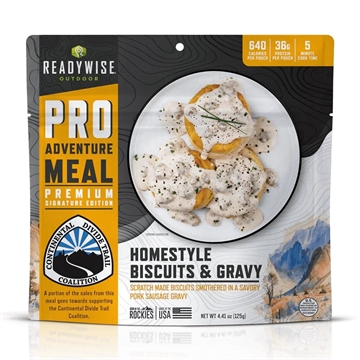 Picture of ReadyWise Outdoor ProMeal Homestyle Biscuits & Gravy w/Sausage Single Pouch RW03-190