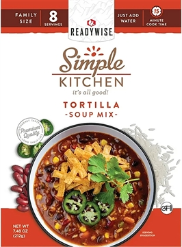 Picture of ReadyWise Simple Kitchen Tortilla Soup 8 Servings Per Pouch, 6 Per Case RWSK05063