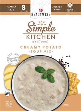Picture of ReadyWise Simple Kitchen Creamy Potato Soup 8 Servings Per Pouch, 6 Per Case RWSK05066