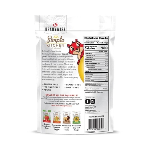 Picture of Readywise Simple Kitchen Bananas 1.6 oz RWSK05-007