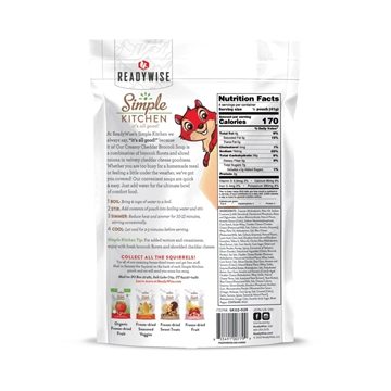 Picture of Readywise Simple Kitchen Creamy Cheddar Broccoli Soup - 5.7 oz RWSK05-028