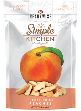 Picture of ReadyWise Simple Kitchen Freeze Dried Fruit Peaches 1 Serving Pouch 6 Per Case SK05008