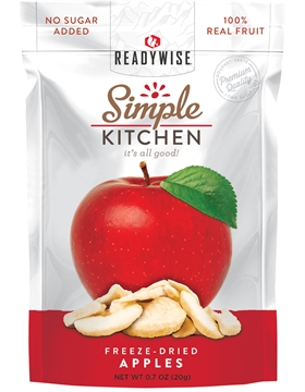 Picture of ReadyWise Simple Kitchen Freeze Dried Fruit Sweet Apples 1 Serving Pouch 6 Per Case SK05910