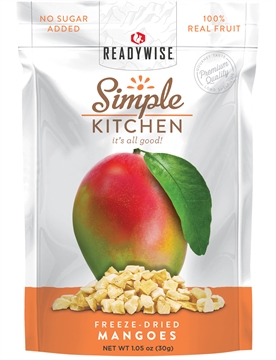 Picture of ReadyWise Simple Kitchen Freeze Dried Fruit Mango 1 Serving Pouch 6 Per Case SK05911