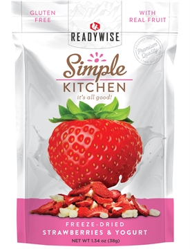 Picture of ReadyWise Simple Kitchen Freeze Dried Fruit Strawberry Yogurt Tart 1 Serving Pouch 6 Per Case SK05913