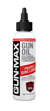 Picture of Real Avid Gun-Max Gun Oil Cleans, Lubricates, Protects 4 oz Bottle AVBMGO4L
