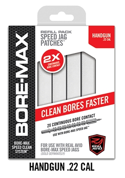 Picture of Real Avid Bore-Max Speed Jag Patches Refill 22 Cal Handgun 4"S Synthetic 250 Per Box AVBMPATCH4S