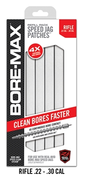 Picture of Real Avid Bore-Max Speed Jag Patches Refill 30/22 Cal Rifle 8" Synthetic 250 Per Box AVBMPATCH8