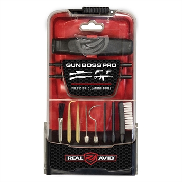 Picture of Real Avid Gun Boss Pro, Gun Boss, Pro Precision Cleaning Tools, Toolkit, Polycarbonate Kickstand Case, Brushes, Picks, Scrapers AVGBPROPCT