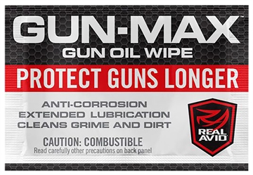 Picture of Real Avid Gun-Max Gun Oil Against Corrosion & Lubricates Wipes 25 Count AVGMW25
