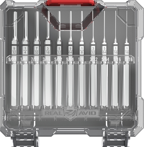 Picture of Real Avid Accu-Punch Roll Pin Silver Steel Universal Firearm 11 Pieces AVAPK-RP